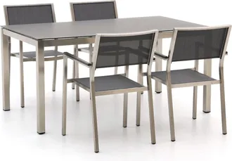 Bernstein Display Bernstein Freiburg 160cm dining tuinset 5-delig stapelbaar