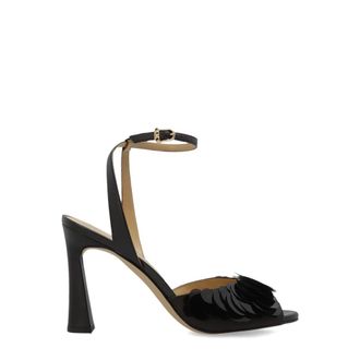 Michael Kors High Heel Sandals, female, Brown, Size: 6 1/2 US Loretta Sequin Embellished Sandal