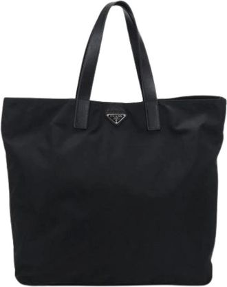 Prada Pre-owned Tote Bags, female, Black, Size: ONE SIZE Pre-owned Vintage Tote Bag