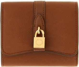 Stella McCartney Ryder Tri-Fold Portemonnee - Dames - Portefeuilles - Bruin - ONE Size - Polyester - Accessoires