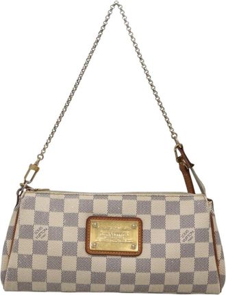 Louis Vuitton Eva White Canvas Shoulder Bag (Pre-Owned)