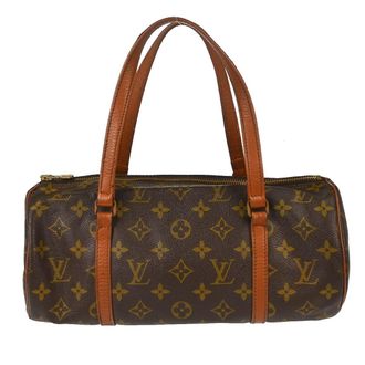 Louis Vuitton Papillon Handbag Monogram Canvas Brown Canvas Handbag (Pre-Owned)