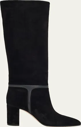 Gianvito Rossi 70mm Suede Knee-High Boots