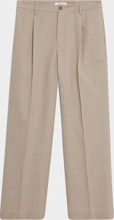 Frame Denim Mens Wide Leg Wool Trousers