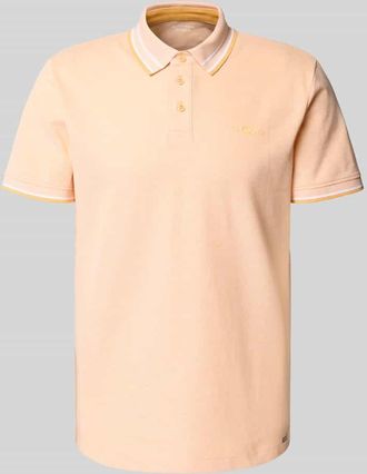 Tom Tailor Regular Fit Poloshirt aus Baumwoll-Mix in Orange, Größe XXXL