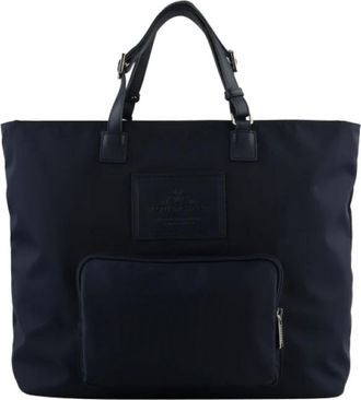 Pourchet Tassen, Dames, Blauw, ONE Size, Leer, Cabas Escale