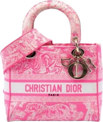 Dior Pre-owned Lady D-Lite Toile de Jouy Handbag - - Pre-owned - Donna - Rosa - ONE SIZE