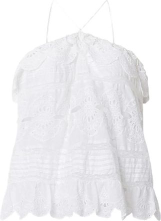 Isabel Marant Prisha Top - Dames - Tops zonder mouwen - Wit - XS - Katoen - Tops