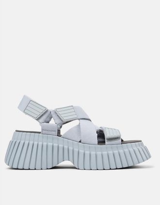 Camper Sandali grigi con fascette incrociate-Grigio