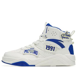 Anta Cement Bubble Lifestyle Shoes White Blue 112248088-5