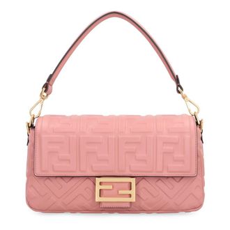 Fendi Shoulder Bags, female, Pink, ONE SIZE, Baguette Bag