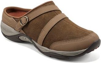 Easy Spirit Equinox Clog in Light Brown Suede at Nordstrom, Size 6.5