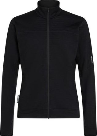 Icebreaker Merino 300 Realfleece Descend L/S Zip Merinopullover f&uuml;r Herren | schwarz