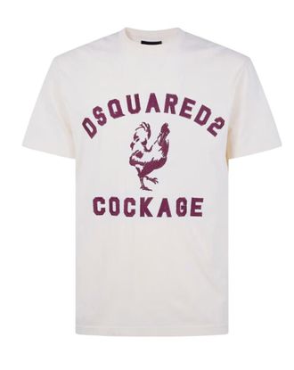 Dsquared2 White Crew Neck T-Shirts