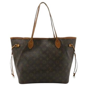 Louis Vuitton Pre-owned Tote Bags, female, Brown, Size: ONE SIZE Pre-owned Neverfull Monogram Tote Bag