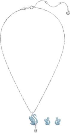Swarovski Set Iconic Swan - - Accessories - Donna - Blu - ONE SIZE