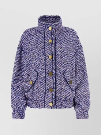 Alberta Ferretti oversized cotton blend jacket