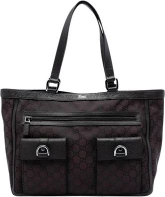 Gucci Pre-owned Tote Bags, female, Brown, Size: ONE SIZE Pre-owned Abbey D-Ring Tote Bag