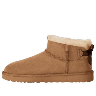 UGG (WMNS) UGG Ultra Mini Bailey Bow Chestnut 1185491-CHE