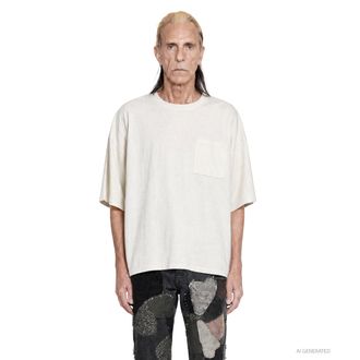 KAPITAL Jersey 2TONES Big Pocket T (BONE)