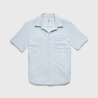 Surfside Supply Co. Tony Pique Knit Shirt in Blue Heather at Nordstrom, Size X-Large