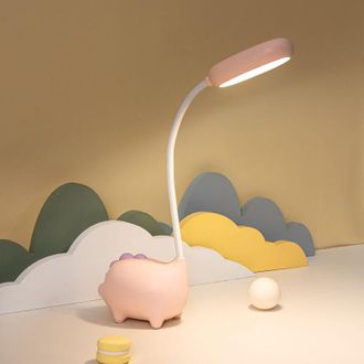 OEM L&aacute;mpara De Noche De Dinosaurio Para Ni&ntilde;os, L&aacute;mpara De Escritorio T&aacute;ctil Tricolor Para Leer, Decoraci&oacute;n Kawaii, Regalo Para Ni&ntilde;os Y Ni&ntilde;as - Crezuo