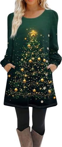 Générique Robe De Noël Déguisement Femme Soirée Chic Et