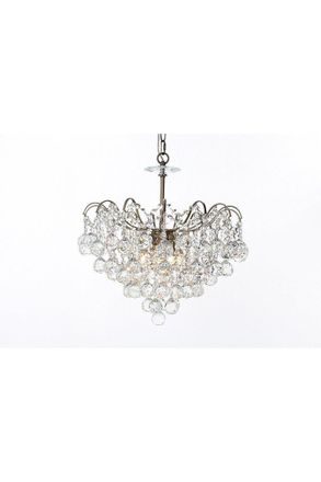 Netlighting Emmie Crystal Pendant Ceiling Light in Yellow