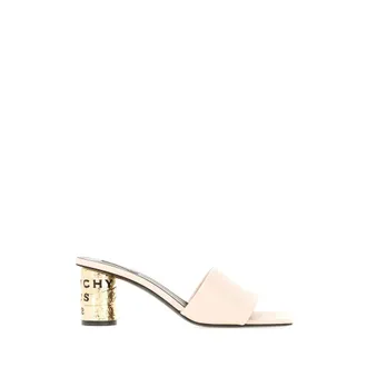 Givenchy Schoenen, Dames, Roze, 37 EU, Leer, Tape Muiltjes met Hak