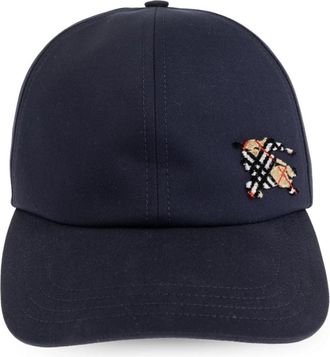 Burberry Baseball Cap - Heren - Petten - Blauw - S - Katoen - Accessoires