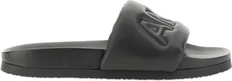 AMBUSH Leather Slide Sandal - Black