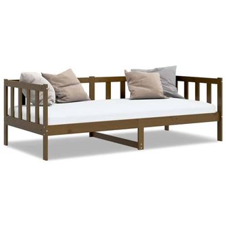 Berkfield Home Day Bed Honey Brown Solid Pinewood 90x200 cm