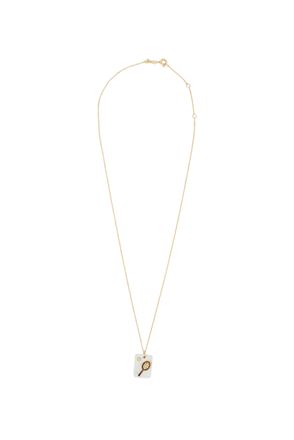 Aliita Yellow Gold Cameo Perla Necklace