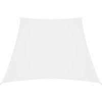 OEM Toldo De Sombra De Tela Oxford, Forma Trapezoidal, 2/4 X 3 M, Blanco - Crezuo