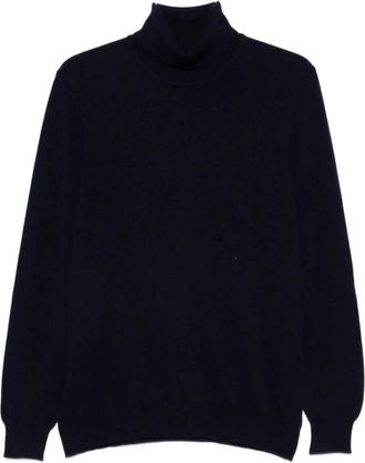 Fedeli Stijlvolle Sweater voor Mannen - Heren - Cashmere truien - Blauw - M - Kasjmier - Truien & Vesten