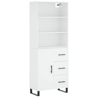 Berkfield Home Highboard White 69.5x34x180 cm Engineered Wood