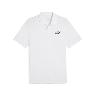 Puma Poloshirt PUMA ESS NO. 1 LOGO PIQUE POLO, Herren, Gr. XXL, weiss (puma wei&szlig;), Piqu&eacute;, Obermaterial: 96% Baumwolle, 4% Elasthan, unifarben, regular fit 