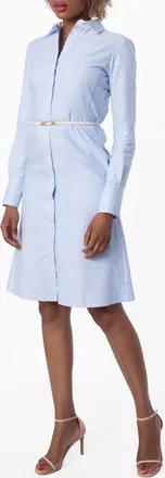 Bally Casual Belted Cotton Shirt Dress