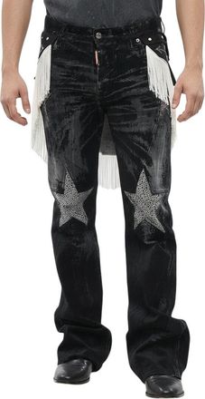 Dsquared2 Black Mid Rise Jeans