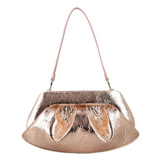 Themoirè Shoulder Bags, female, Yellow, Size: ONE SIZE Rose Gold Handbag with Pineapple Clutch