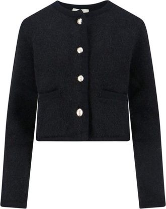 Dunst Alpaca-Blend Cardigan - Black