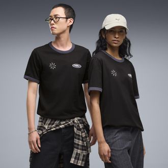 Puma T-shirt FUTURO. PUMA. ARCHIVE Ringer unisex, Abbigliamento, Nero, XXL