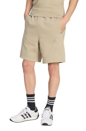 adidas All SZN Fleece Drawstring Shorts in Wonder Cargo at Nordstrom, Size Xx-Large