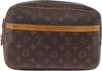 Louis Vuitton Reporter Monogram Canvas Brown Canvas Handbag (Pre-Owned)