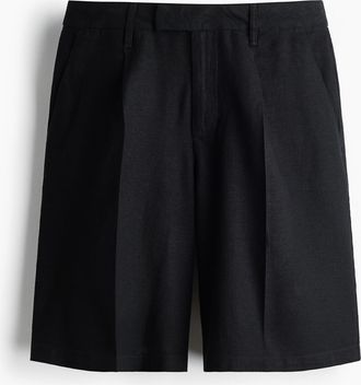 H&M Bermudashorts aus Leinengemisch - Schwarz
