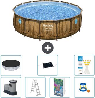 Bestway Piscina Bestway Power Steel Redonda - 488x122 Cm - 8-piezas S559