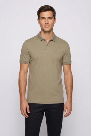 Boss Green by Hugo Boss Poloshirt BOSS GREEN Pio, Herren, Gr. XL, light, pastel gr&uuml;n334, Jersey, Obermaterial: 100% Baumwolle, regular fit normal, Rundhals, abgestepptes B&uuml;nd