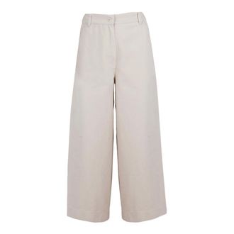 Max Mara Wide Trousers, female, Beige, Size: XS Pantalone Ariete a gamba ampia