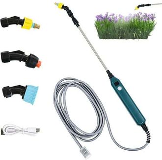 OEM Pulverizador El&eacute;ctrico Para Plantas De Jard&iacute;n - Con 3 Boquillas Ajustables Y Una Manguera De 3 M - Con Indicador De Nivel De Bater&iacute;a