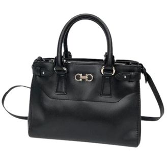 Ferragamo Pre-owned Handbags, female, Black, Size: ONE SIZE Pre-owned Handbag